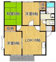 アザレア藤原E棟の間取り画像