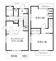 ミュージアT＆M2の間取り画像