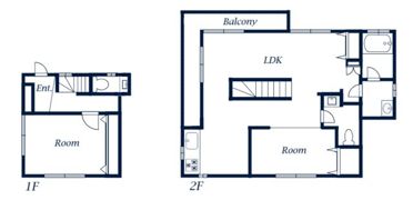 京急逗子線 逗子・葉山 徒歩27分 貸戸建の間取り画像