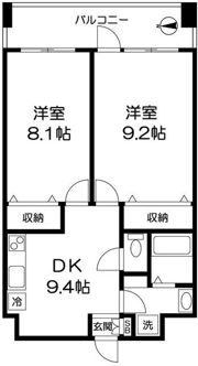 サンリット江北の間取り画像