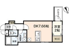 セブンプロート五日市リバーサイドⅡの間取り画像