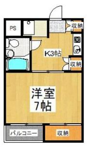 ハイツブルネットの間取り画像