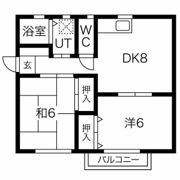 リビング六甲ウエストA棟の間取り画像