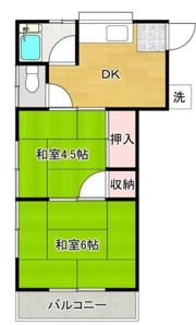 コーポ白馬の間取り画像