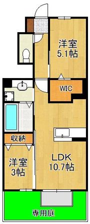 D-ROOM上葛原の間取り画像