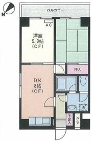 モルゲンロート蒔田の間取り画像