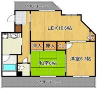 プレアール若園の間取り画像