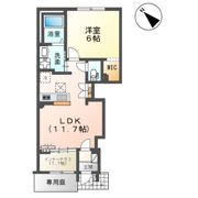 （仮称）千葉市中央区大森町新築アパートの間取り画像