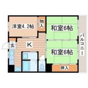 大野田YKハイツB棟の間取り画像