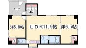 キャッスルアート三宮東の間取り画像