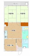 福本マンションの間取り画像