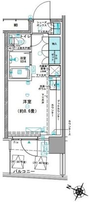 コムレジ赤羽 学生棟の間取り画像
