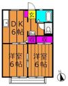 コーポ吉備路 Cの間取り画像