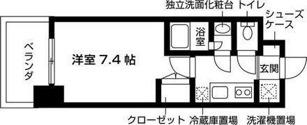 グランハイム山手通の間取り画像