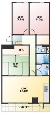 志木ニュータウン中央の森弐番街4号棟の間取り画像