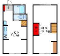 丈六戸建の間取り画像