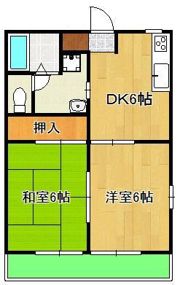 サンディアスKの間取り画像