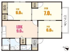 ファミール川本A棟の間取り画像