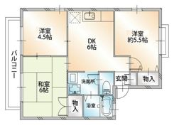 サニーコート日野の間取り画像