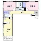 アルカンジュ光 壱番館の間取り画像