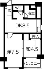 池下ウエストマンションの間取り画像