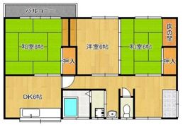 高尾2丁目貸家の間取り画像