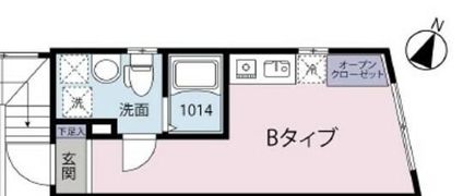 シカダナカノの間取り画像
