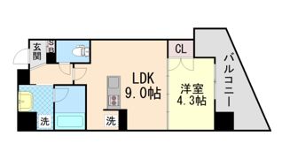 リノスタイル神戸下山手の間取り画像