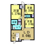 すまいる共和西の間取り画像