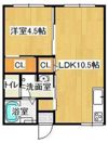 コーポ朝日B棟の間取り画像