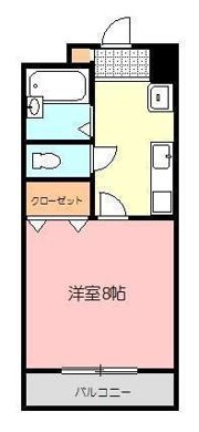 コートルネッサンス福岡の間取り画像