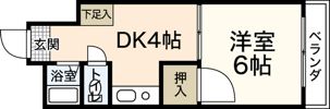 アミティ白島の間取り画像
