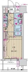 プレサンス桜川グロワールの間取り画像