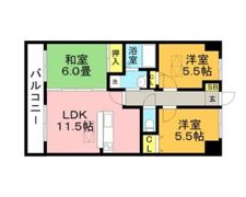 ルネスコスモの間取り画像