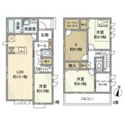 古ケ崎戸建の間取り画像