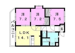 シャティーヌ道後の間取り画像