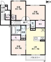 ソレイユ鴻の巣の間取り画像