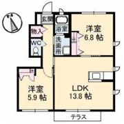 セントラル ヴィラッジュ B棟の間取り画像
