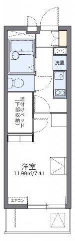 レオパレスエクセルハイムⅢの間取り画像