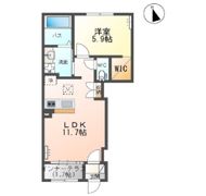 グランディール高屋敷B棟の間取り画像