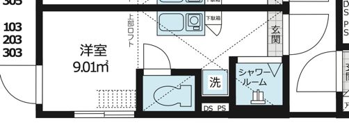 ククリ・ザ・レジデンス池袋の間取り画像