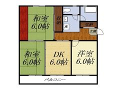 積志ハイツの間取り画像