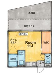 グロワール池田の間取り画像