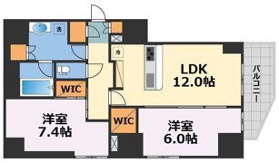Noire北堀江の間取り画像