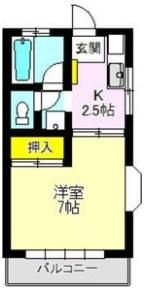 コーポ栄幸の間取り画像