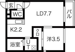 コンフォール恵庭の間取り画像