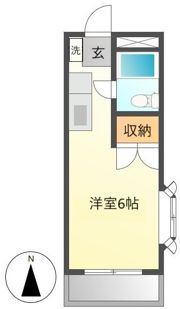 ドエル国立の間取り画像