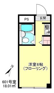 いづみハイツ市ヶ谷の間取り画像