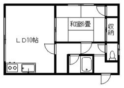 コーポ緑Aの間取り画像