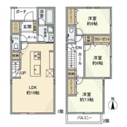 本町戸建の間取り画像